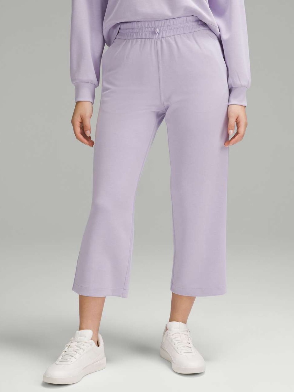 🆕 Lululemon Softstreme High-Rise Straight-Leg Cropped Pant in Lilac Ether Sz 10